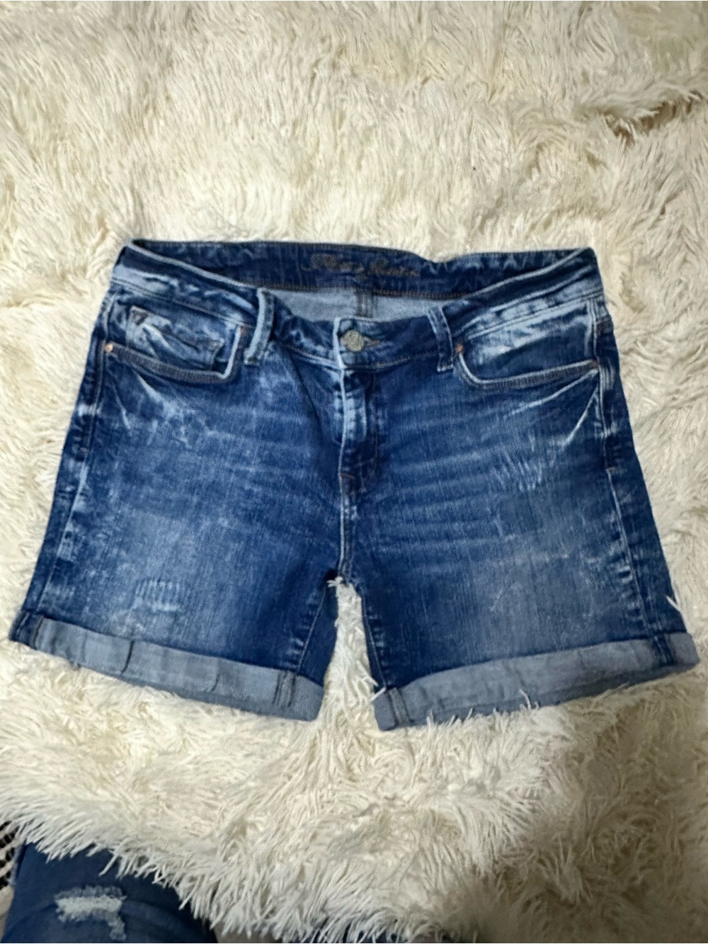 Mavi - Midrise boyfriend-fit Stretch Denim Shorts